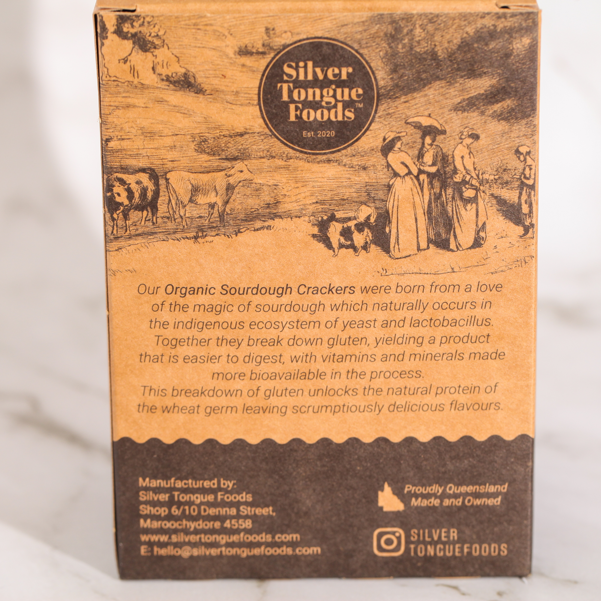 Smokey Sea Salt Sourdough Cracker - Silver Tongue